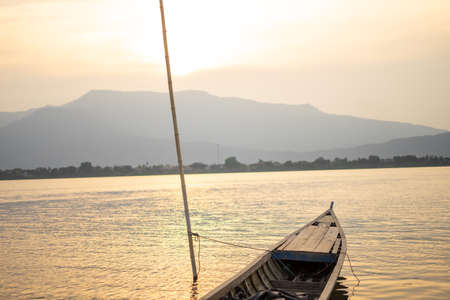 Sunset View Mekong river Southern of Laos