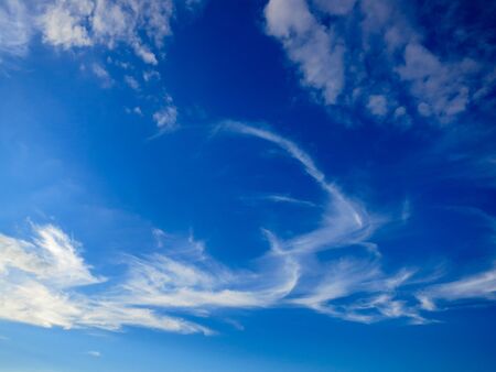 Blue sky on a sunny dayの写真素材
