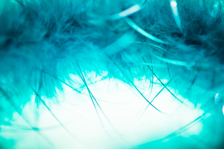 Abstract blue synthesis woolの写真素材