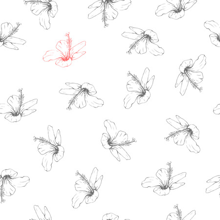 flowers isolated on white background.のイラスト素材