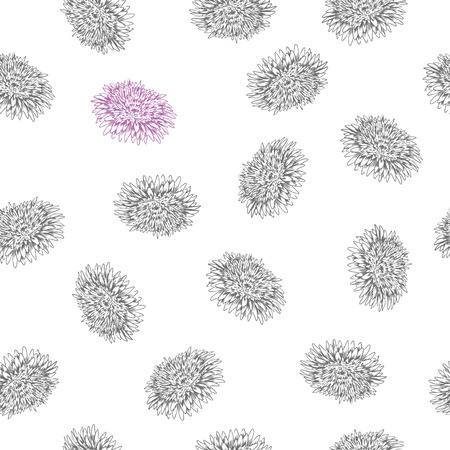 flowers isolated on white background.のイラスト素材