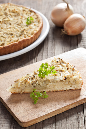 Swabian onion tartの写真素材