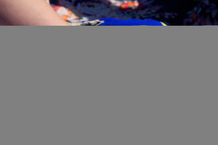 henna tattoo mehendy on hand mandalaの写真素材