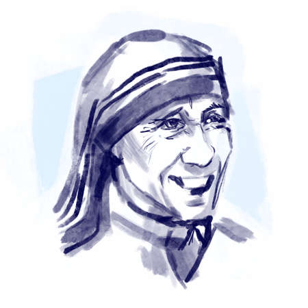Mother Teresa, Saint Teresa was an Albanian-Indian Roman Catholic nun and missionary. Leader of Missionaries of Charity.のeditorial素材