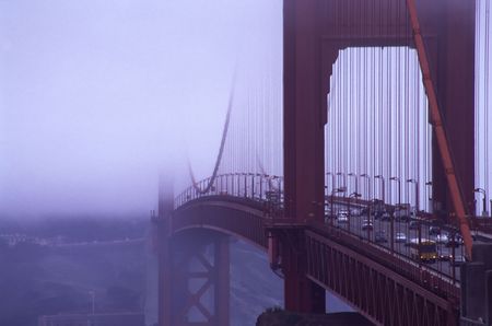 San Francisco landmark - Golden Gate bridgeの写真素材