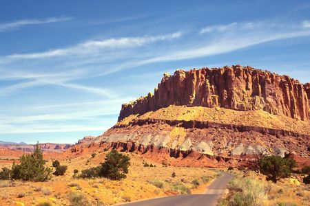 Capitol Reef National Park is a United States National Park, in south-central Utah.の写真素材