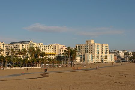  Monica is a coastal city in western Los Angeles County, California, USA. Situated on  Monica Bay of the Pacific Oceanの写真素材