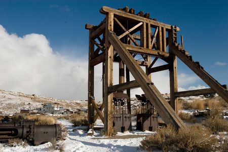 Bodie, a ghost town on the eastern slope of the Sierra Nevada mountain range in Mono County,...