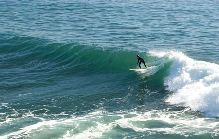 Pacific coast beach in Santa Cruz, California