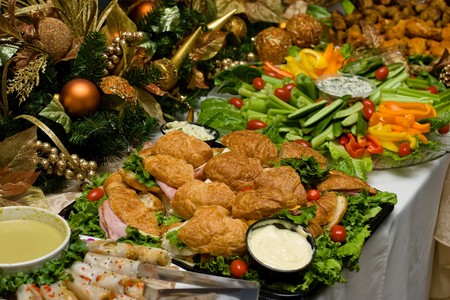 Holiday party at sillicon valley high tech company.の写真素材