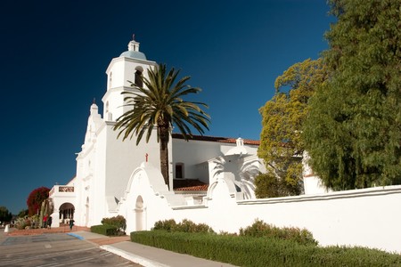 Mission San Luis Rey de Francia, also known as San Luis Rey Mission Church, was founded on June 13, 1798 in what is now the town of Oceanside, California.の写真素材