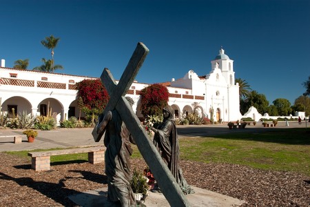 Mission San Luis Rey de Francia, also known as San Luis Rey Mission Church, was founded on June 13, 1798 in what is now the town of Oceanside, California.の写真素材