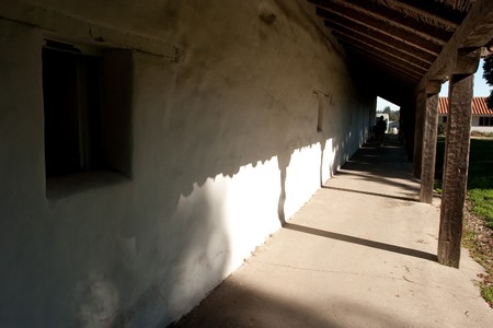 Mission Santa Cruz was consecrated on August 29, 1791 and named for the "Celebration of the Sacred Cross," the name that the explorer Gaspar de Portolà had given to the area when he camped on the banks of the San Lorenzo River on October 17, 1769 and erecの写真素材