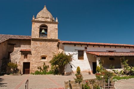 Mission San Carlos Borromeo de Carmelo, also known as the Carmel Mission, is a historic Roman Catholic mission church in Carmel-by-the-Sea, California. It was the headquarters of the padre presidente, Father Fermin Francisco de Lasuen.の写真素材