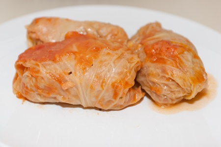 Golabki are a traditional Polish dish made from lightly boiled cabbage leaves, which are wrapped in...