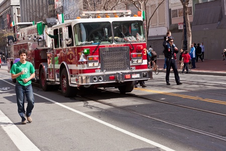 SAN FRANCISCO, CA, USA - MARCH 12:  The 160th Annual St. Patrick's Day Parade, March 12, 2011 in San...