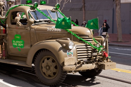 SAN FRANCISCO, CA, USA - MARCH 12:  The 160th Annual St. Patrick's Day Parade, March 12, 2011 in San...