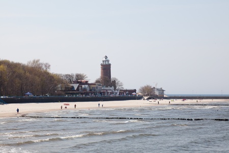 The lighthouse was built in 1945 on the ruins of the fort from the eighteenth century.