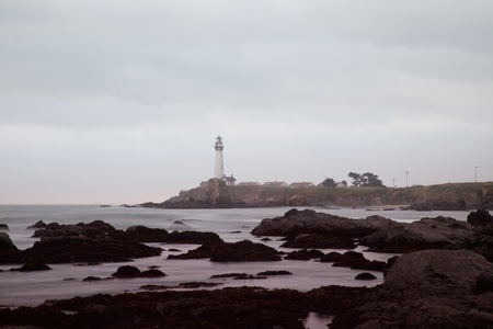 Pacific ocean coast near Pigeon Point Lighthouse.のeditorial素材
