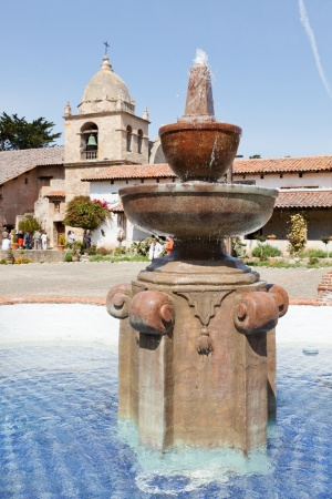 The historic Mission San Carlos, the second mission in upper California.の写真素材