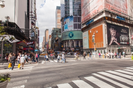 Taking a walk on Manhattan in New York City.のeditorial素材