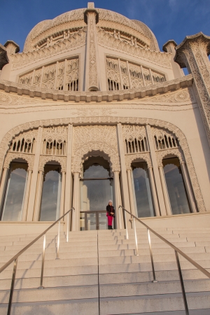 BahÃ¡'Ã­ Temple in Wilmette, Illinois, is the oldest surviving BahÃ¡'Ã­ House of Worship in the world.の写真素材