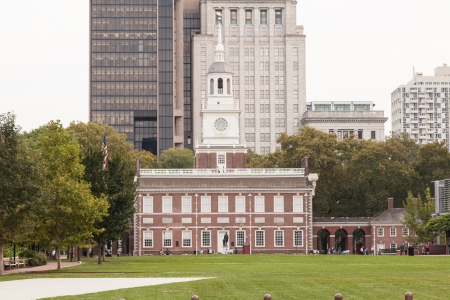 Independence National Historical Park is a United States National Historical Park in Philadelphia that preserves several sites associated with the American Revolution and the nation's founding history.のeditorial素材