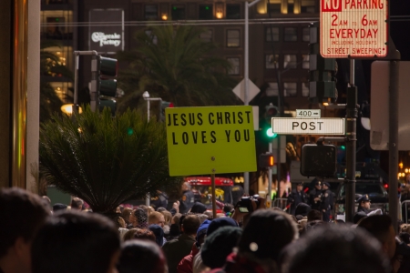 SAN FRANCISCO - FEBRUARY 23: Chinese New Year Parade in Chinatown on February 23, 2013 in San Francisco, California. Over 100 units participated in the Southwest Airlines Chinese New Year Parade.のeditorial素材