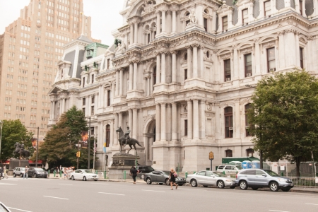 Philadelphia City Hall is the house of government for the city of Philadelphia, Pennsylvania.のeditorial素材