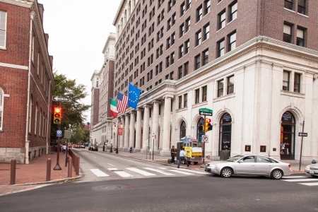 Independence National Historical Park is a United States National Historical Park in Philadelphia that preserves several sites associated with the American Revolution and the nation's founding history.のeditorial素材