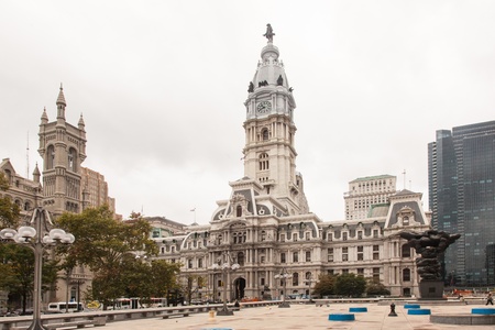 Philadelphia City Hall is the house of government for the city of Philadelphia, Pennsylvania.のeditorial素材