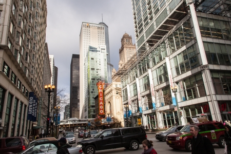 Chicago Loop is one of 77 officially designated community areas located in the City of Chicago, Illinois, United States. It is the historic commercial center of Downtown Chicago.のeditorial素材