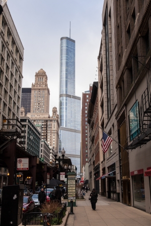 Chicago Loop is one of 77 officially designated community areas located in the City of Chicago, Illinois, United States. It is the historic commercial center of Downtown Chicago.のeditorial素材