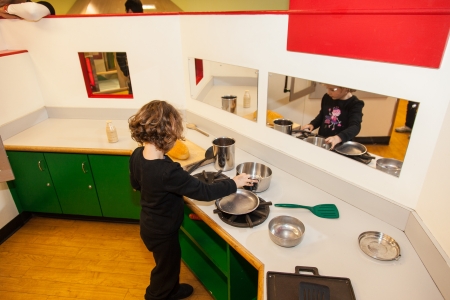 Chicago Children's Museum is located at Navy Pier in Chicago, Illinoisの写真素材