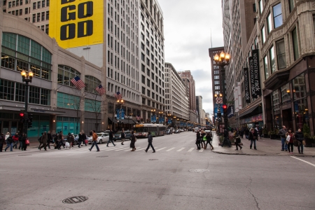 Chicago Loop is one of 77 officially designated community areas located in the City of Chicago, Illinois, United States. It is the historic commercial center of Downtown Chicago.のeditorial素材
