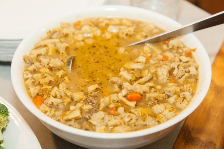 Flaki, tripe soup is a common dish in  Polish cuisine.の写真素材