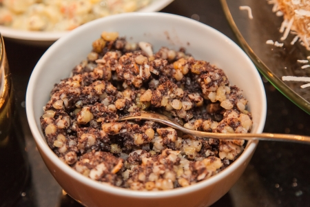 Kutia is a sweet grain pudding often the first dish in the traditional twelve-dish Christmas Eve supper.の写真素材