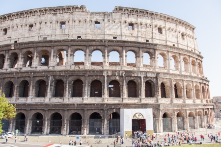 Colosseum is an elliptical amphitheatre in the centre of the city of Rome, Italy.