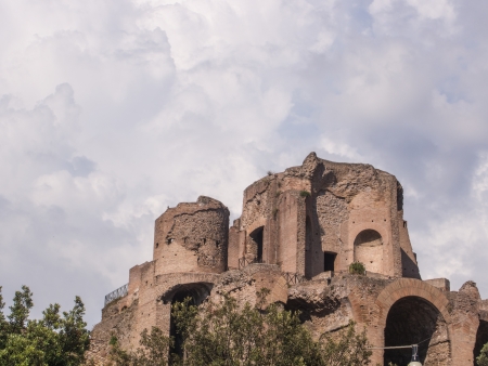 Circus Maximus is an ancient Roman chariot racing stadium and mass entertainment venue located in Rome, Italy.の写真素材