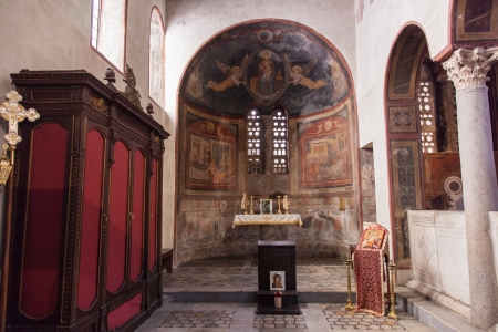 Basilica of Saint Mary in Cosmedin is a minor basilica church in Rome, Italy. It is located in the rione of Ripa.のeditorial素材