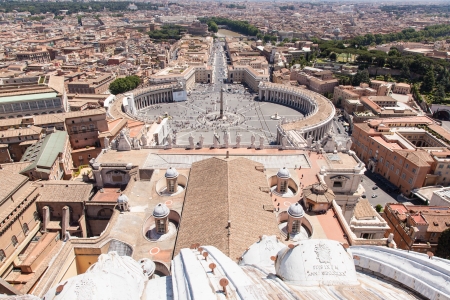 View of Rome from the Dome of St. Peter's Basilicaのeditorial素材