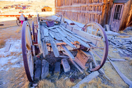 Bodie is a ghost town in the Bodie Hills east of the Sierra Nevada mountain range in Mono County, California, United Statesの写真素材