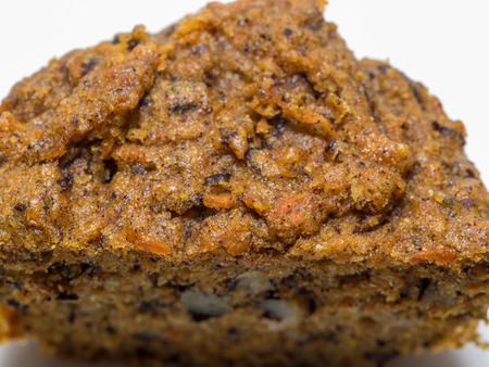 Sweet potato, carrot muffins with almonds and pecans.の写真素材