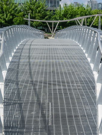 Bridge on False Creek Seaside Bicycle Routeの写真素材