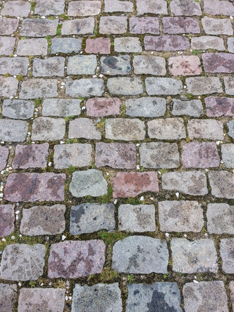 Cobblestones are stones that were frequently used in the pavement of early streets.