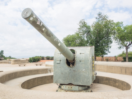 MontjuÃ¯c Castle is an old military fortress built on top of MontjuÃ¯c hill in Barcelona, Catalonia, Spain.のeditorial素材