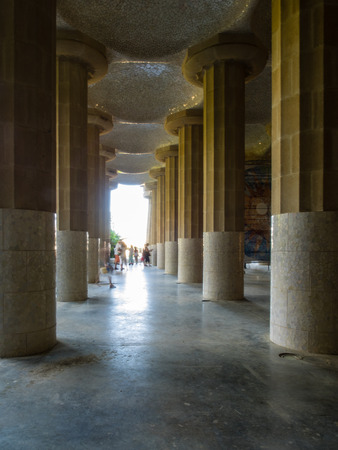 Hypostyle Room is made up of 84 striated columns inspired in the Doric orderのeditorial素材