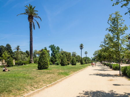 Parc de la Ciutadella is a park in Ciutat Vella, Barcelona, Catalonia.のeditorial素材