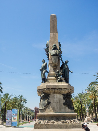 Arc de Triomf is an arch in the manner of a memorial or triumphal arch in Barcelonaのeditorial素材