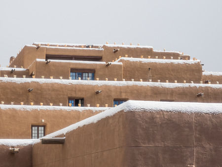 Inn and Spa at Loretto is a resort with pueblo-inspired architecture in Santa Fe, NM.のeditorial素材